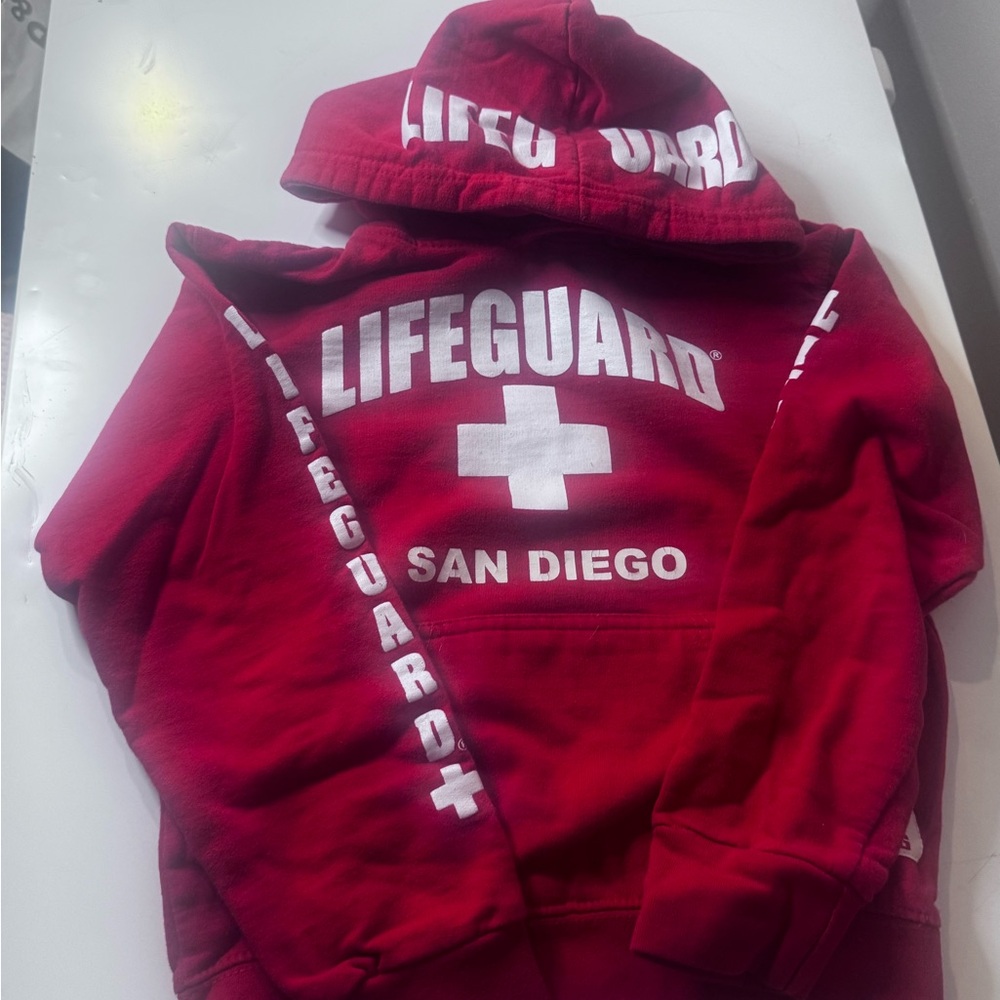 Lifeguard Kids Hoodie - Vibrant Red